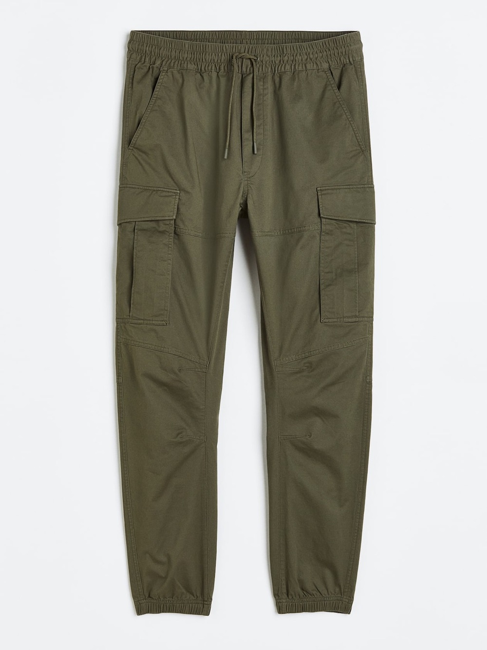 Men's khaki green Cargo Jogger Pants - Casual Utility